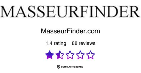 Masseurfinder complaints - Honest and unbiased reviews. Last but not least, all our services are absolutely free. Get help with MasseurFinder.com issues from Complaints Board. …